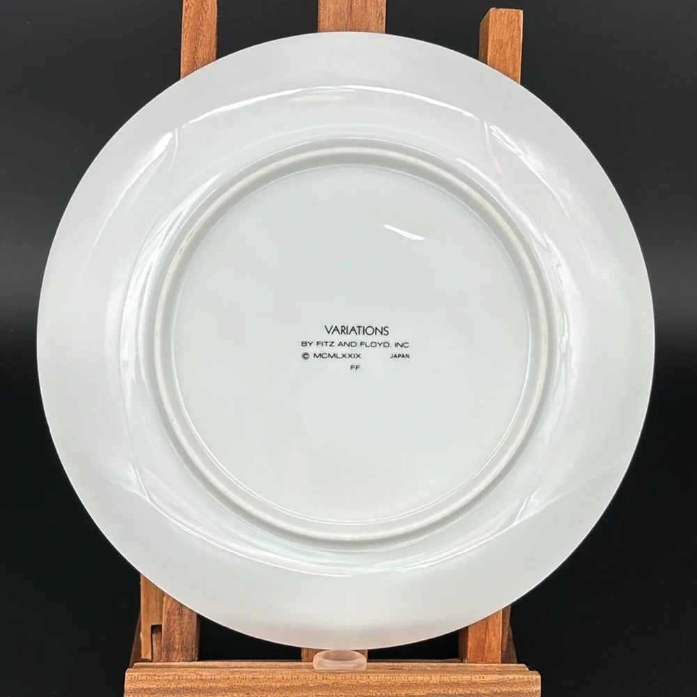 Vintage Set of 4 Fitz and Floyd Fat Is Beautiful Porcelain Plates